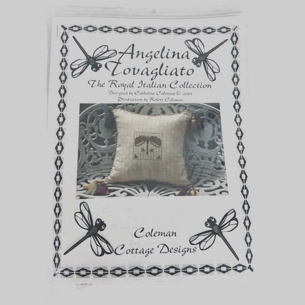 Angelina Tovagliato Dragonfly‎ Pillow Kit The Royal Italian Collection Coleman